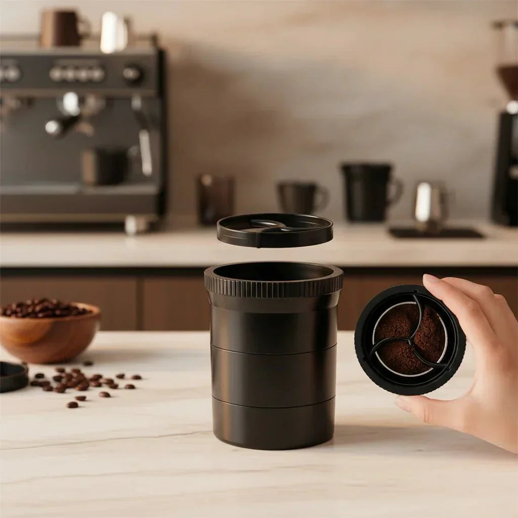 Verktyg för kaffefördelning med justerbar höjd för jämn extraktion - Fioriscas
