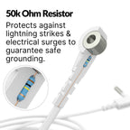 Vezetőképes földelőszőnyeg 10 láb hosszú kábellel beltéri földeléshez