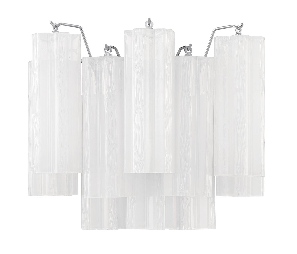 Aurora Wall Light Tronchi Glass Tube Tiered Amber Modern | Fioriscas