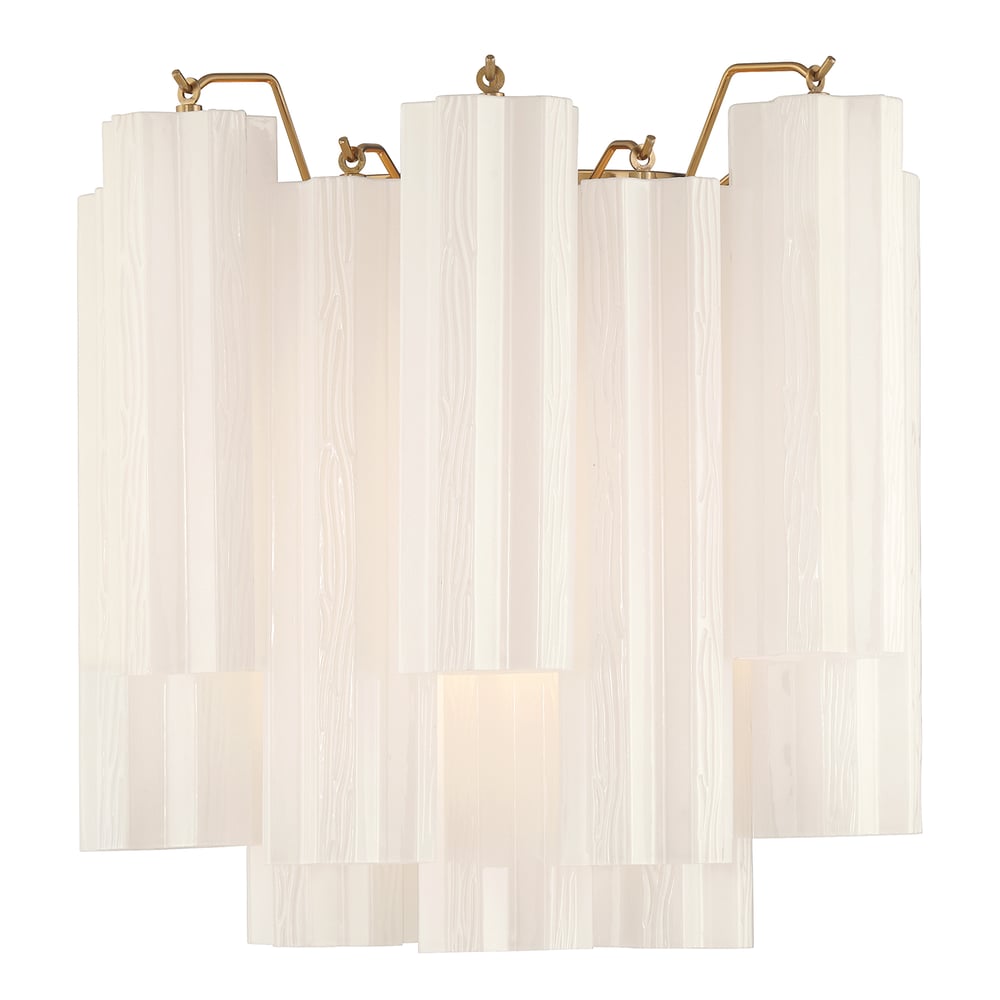 Aurora Wall Light Tronchi Glass Tube Tiered Amber Modern | Fioriscas