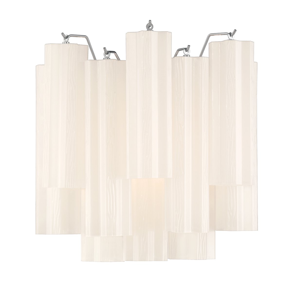 Aurora Wall Light Tronchi Glass Tube Tiered Amber Modern | Fioriscas