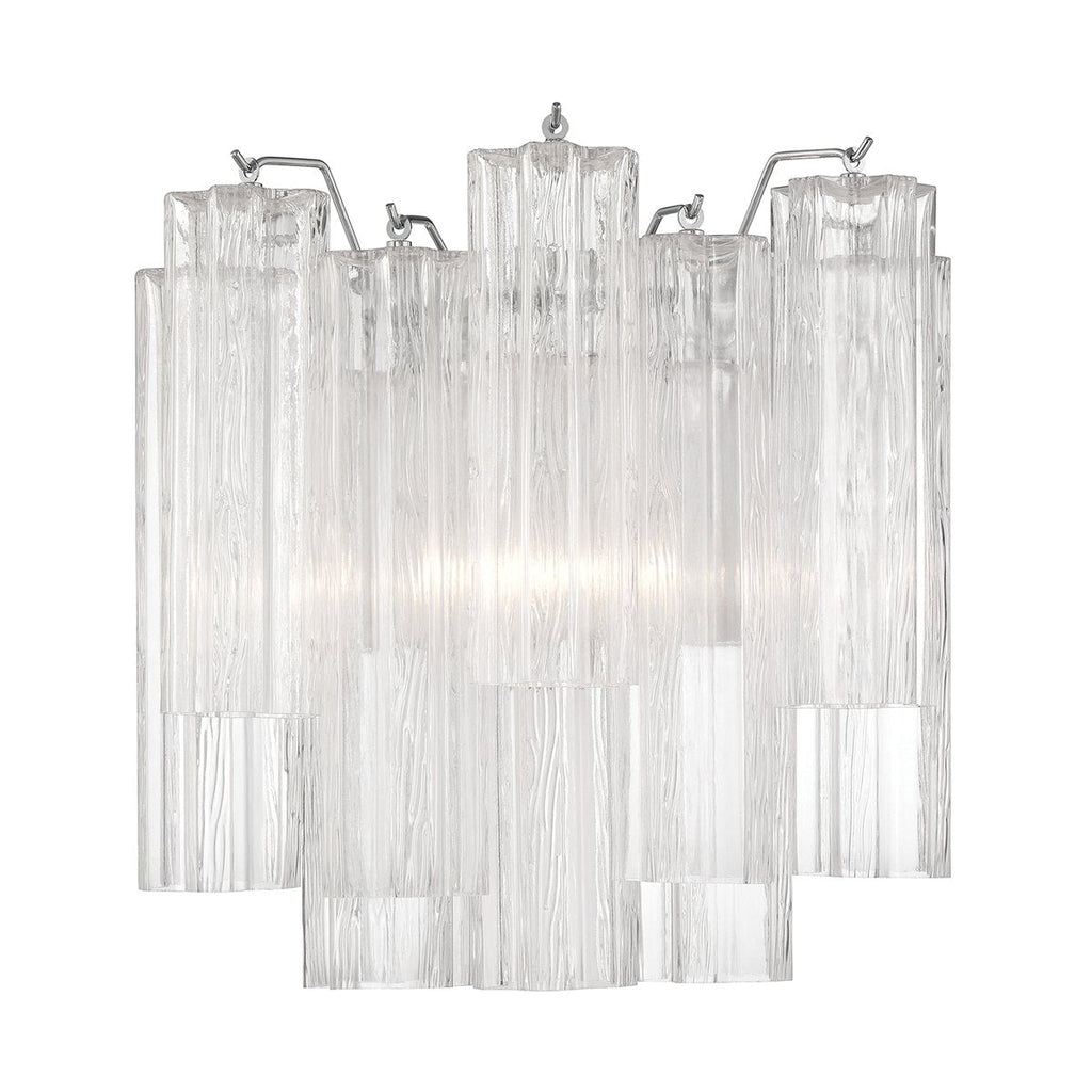 Aurora Wall Light Tronchi Glass Tube Tiered Amber Modern | Fioriscas
