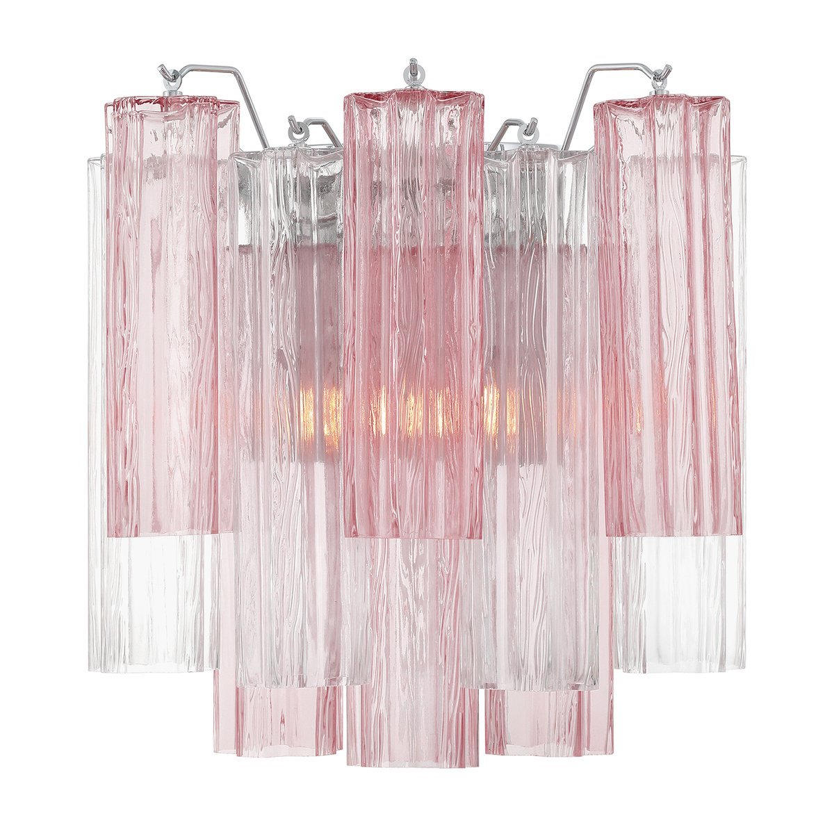Aurora Wall Light Tronchi Glass Tube Tiered Amber Modern | Fioriscas