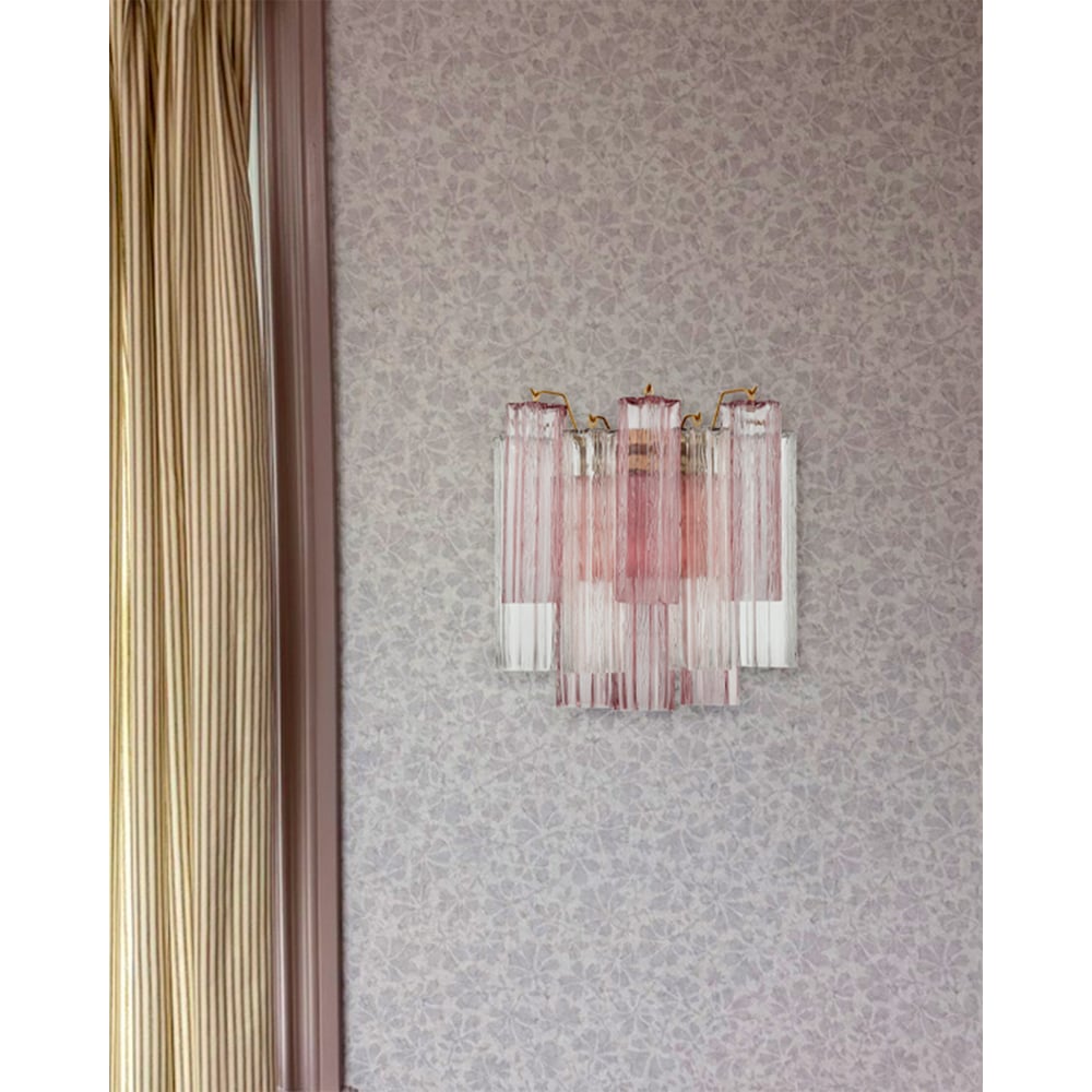 Aurora Wall Light Tronchi Glass Tube Tiered Amber Modern | Fioriscas