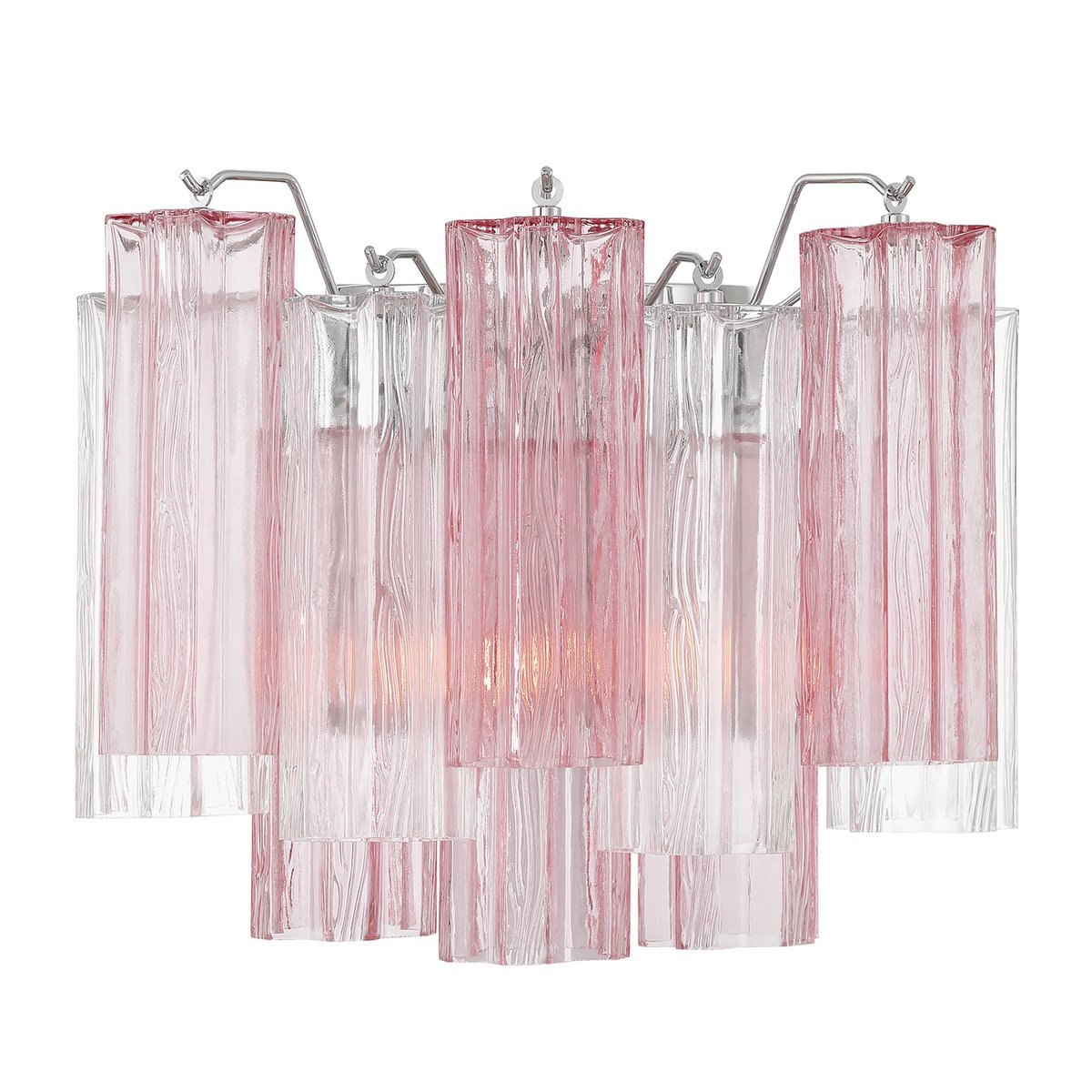 Aurora Wall Light Tronchi Glass Tube Tiered Amber Modern | Fioriscas