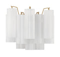 Aurora Wall Light Tronchi Glass Tube Tiered Amber Modern | Fioriscas