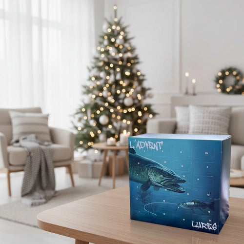 Adventskalender 2025 für Angler mit 24 einzigartigen Ködern - Fioriscas