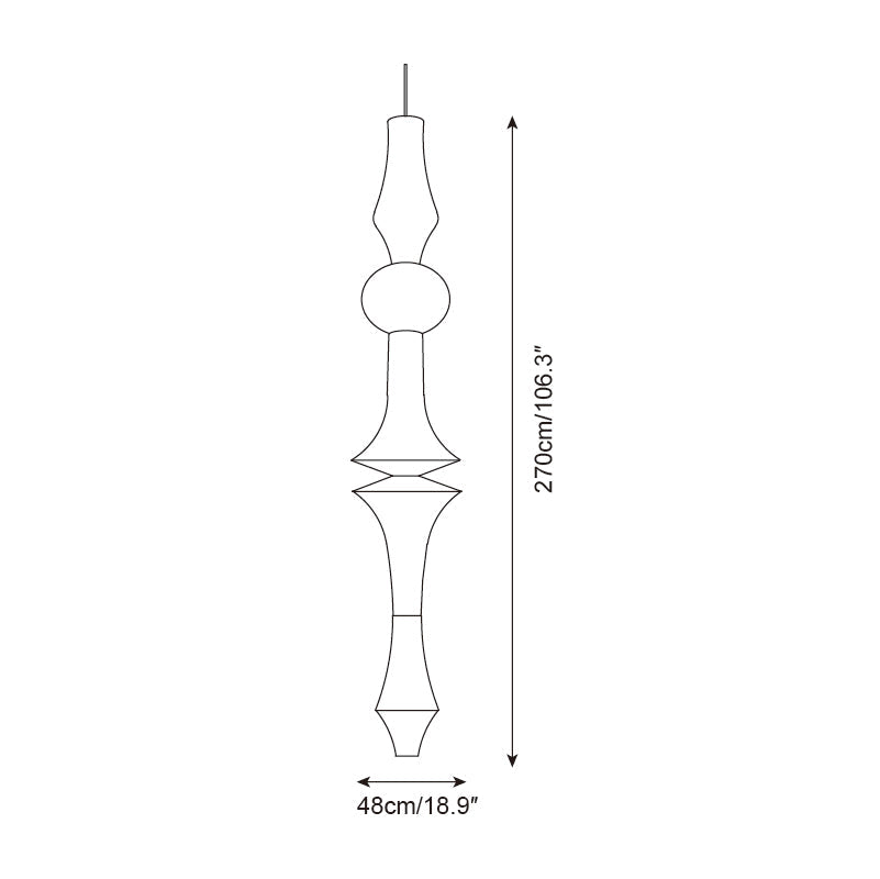 Zyora Sculptural Paper Pendant Lamp | Fioriscas