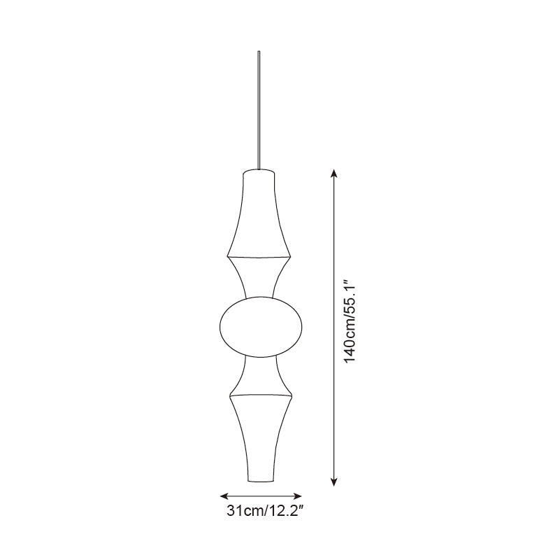 Zyora Sculptural Paper Pendant Lamp | Fioriscas