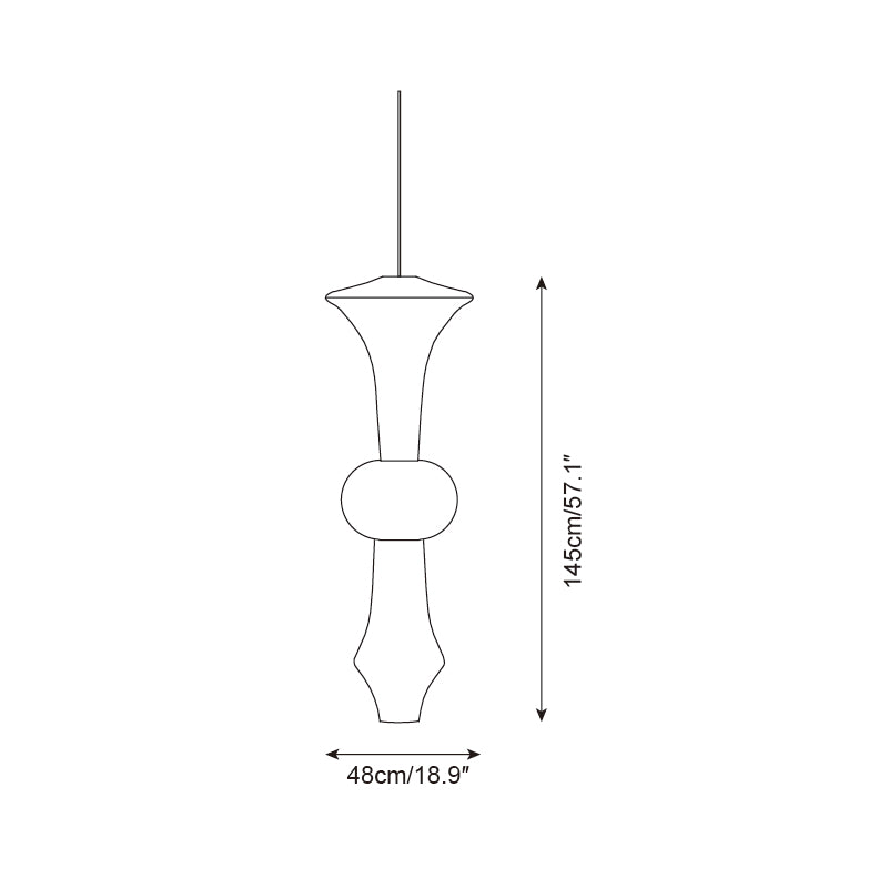 Zyora Sculptural Paper Pendant Lamp | Fioriscas