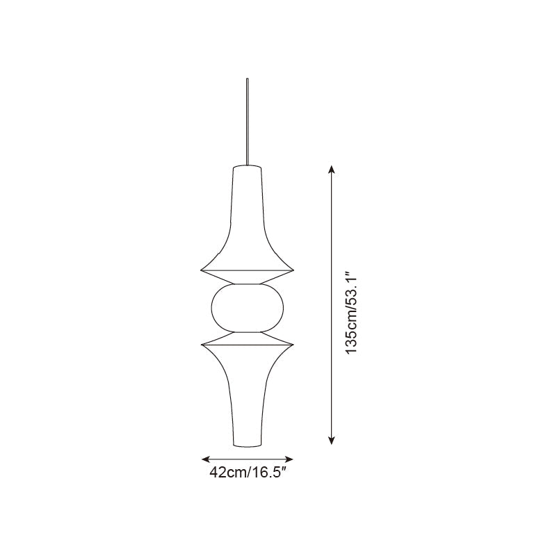 Zyora Sculptural Paper Pendant Lamp | Fioriscas