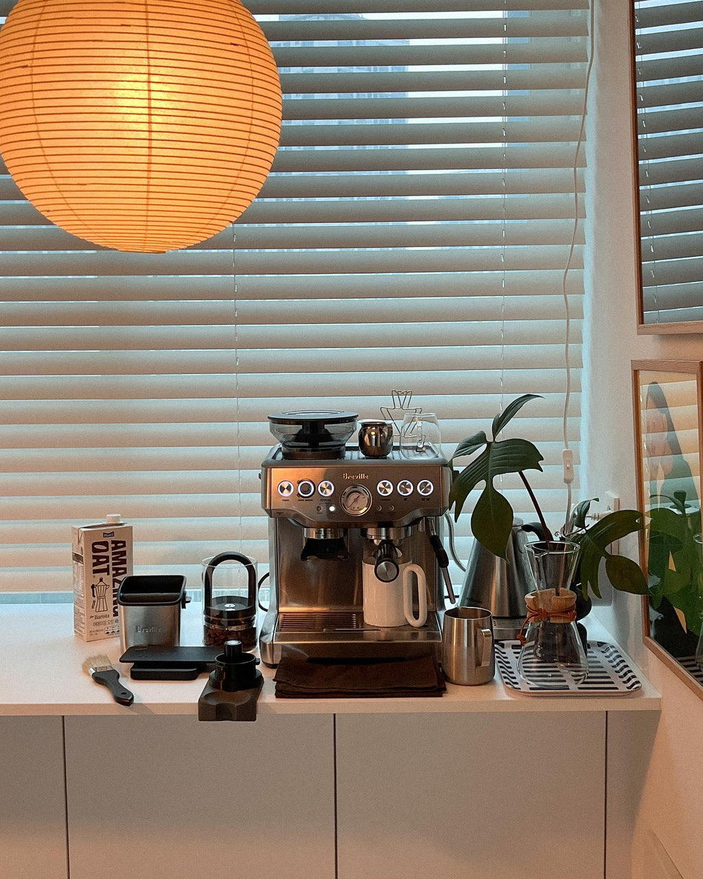 Lumiera Round Paper Lantern Swag Pendant Light White Wire Japanese Inspired Modernist