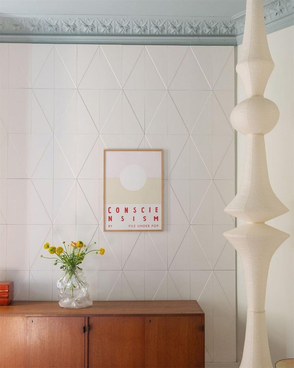 Zyora Sculptural Paper Pendant Lamp | Fioriscas