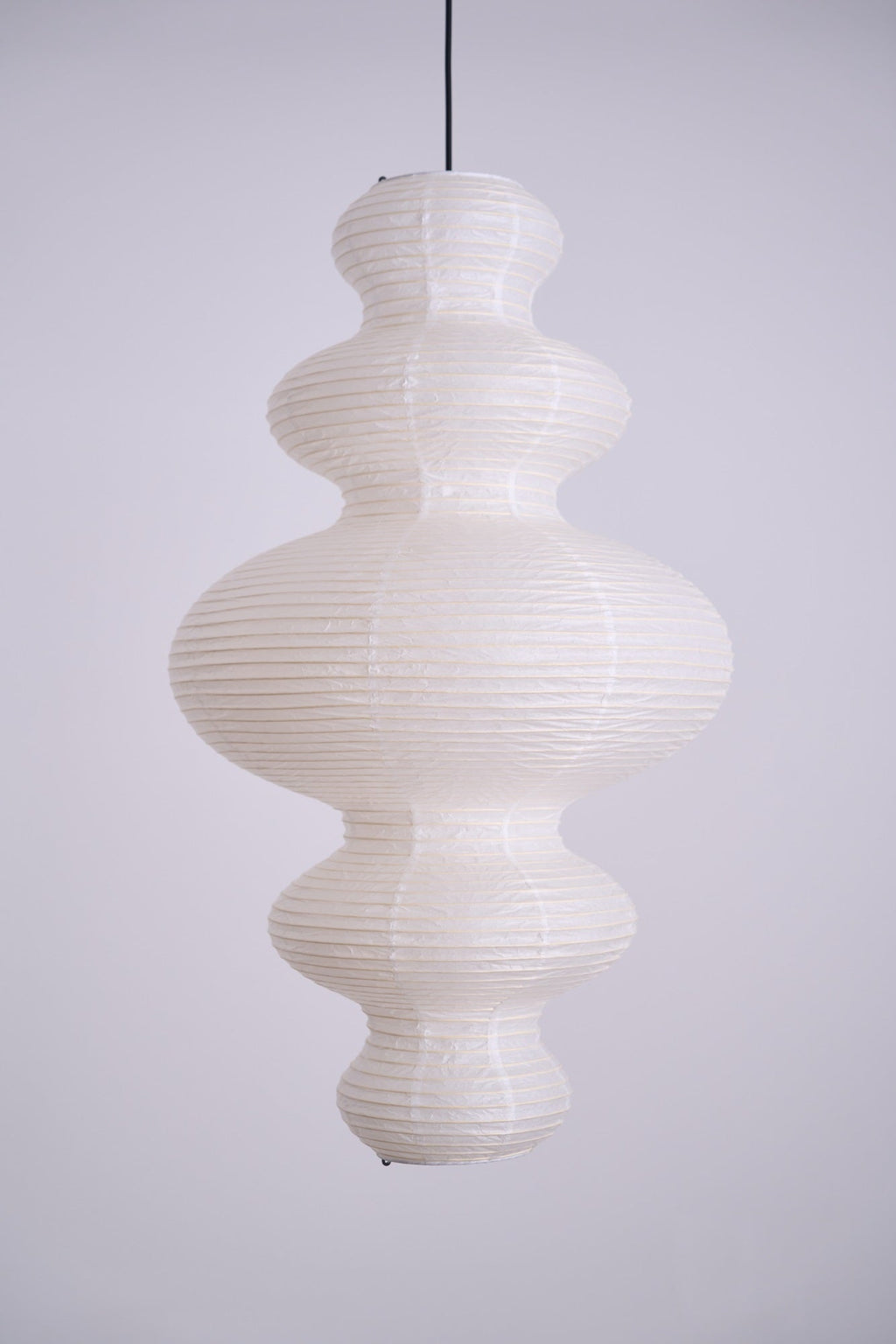 Luminous Rice Paper Pendant Lamp Sculptural Ceiling Light For Ambient Rooms