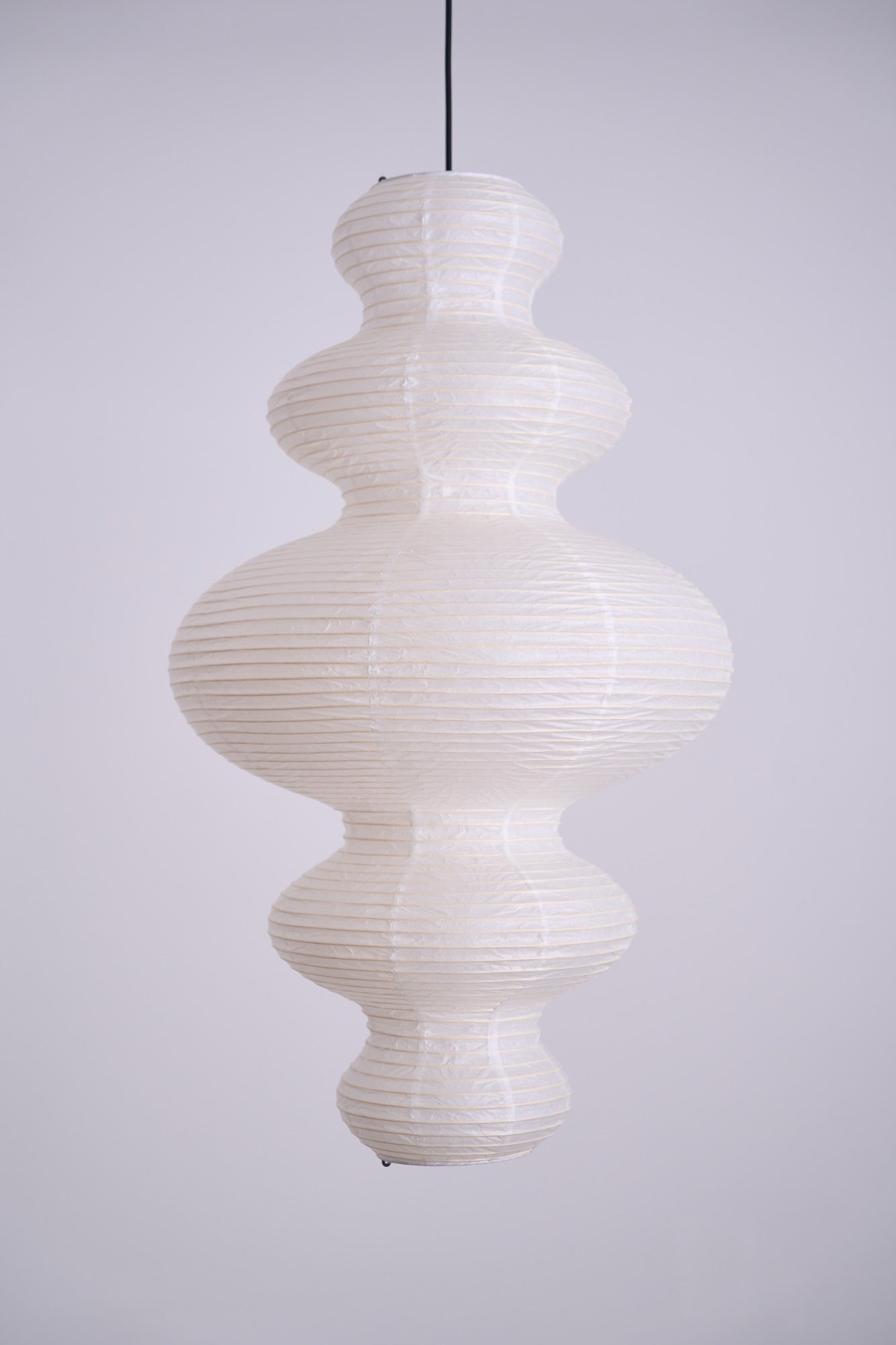 Luminous Rice Paper Pendant Lamp Sculptural Ceiling Light For Ambient Rooms