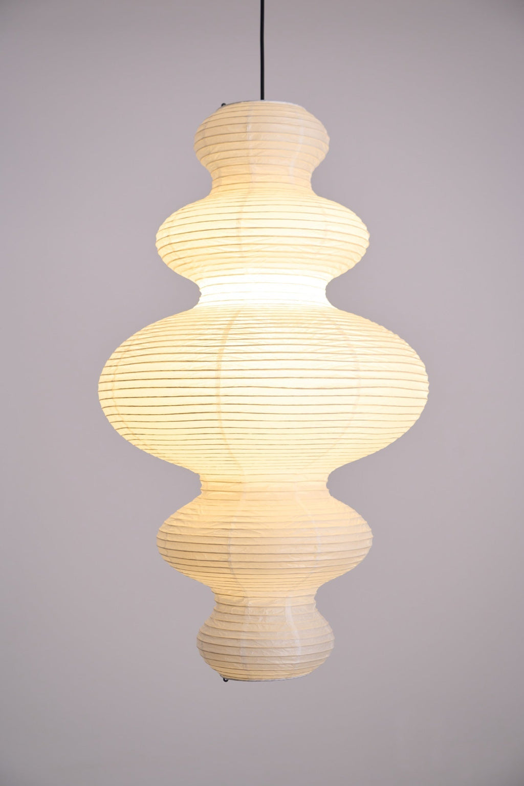 Luminous Rice Paper Pendant Lamp Sculptural Ceiling Light For Ambient Rooms