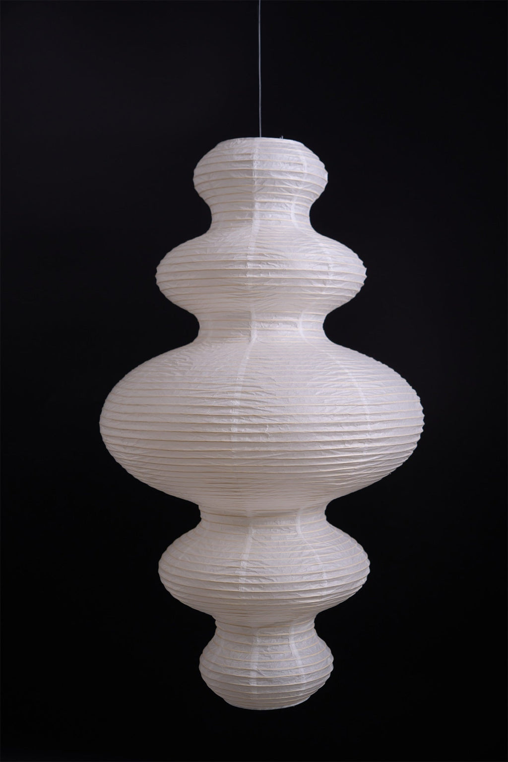 Luminous Rice Paper Pendant Lamp Sculptural Ceiling Light For Ambient Rooms