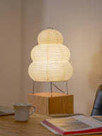 Shiori Glow Handmade Mulberry Paper Table Lamp Inspired By Japanese Lanterns