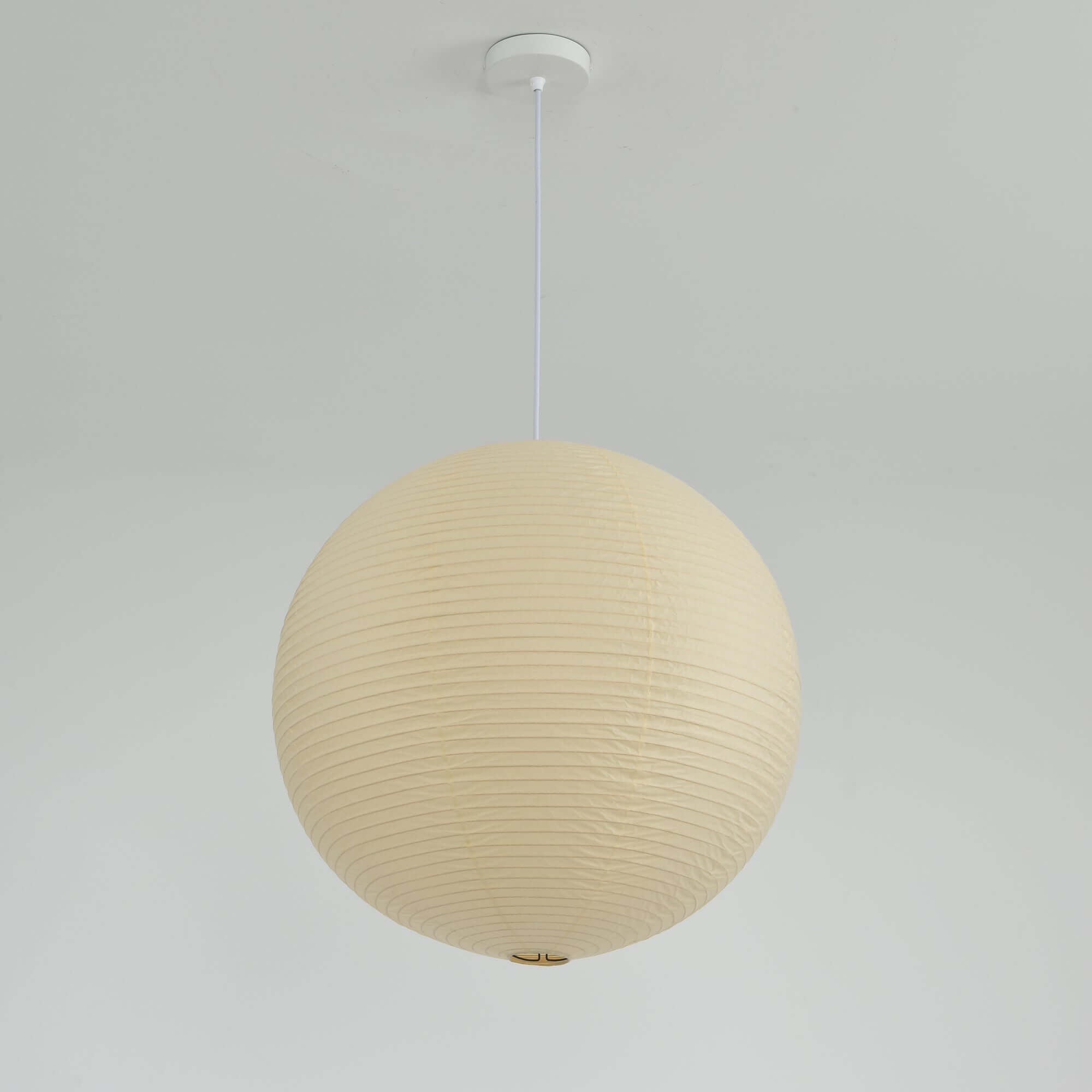 Ember Vale Spherical Pendant Light With Warm Japandi Wabi Sabi Glow