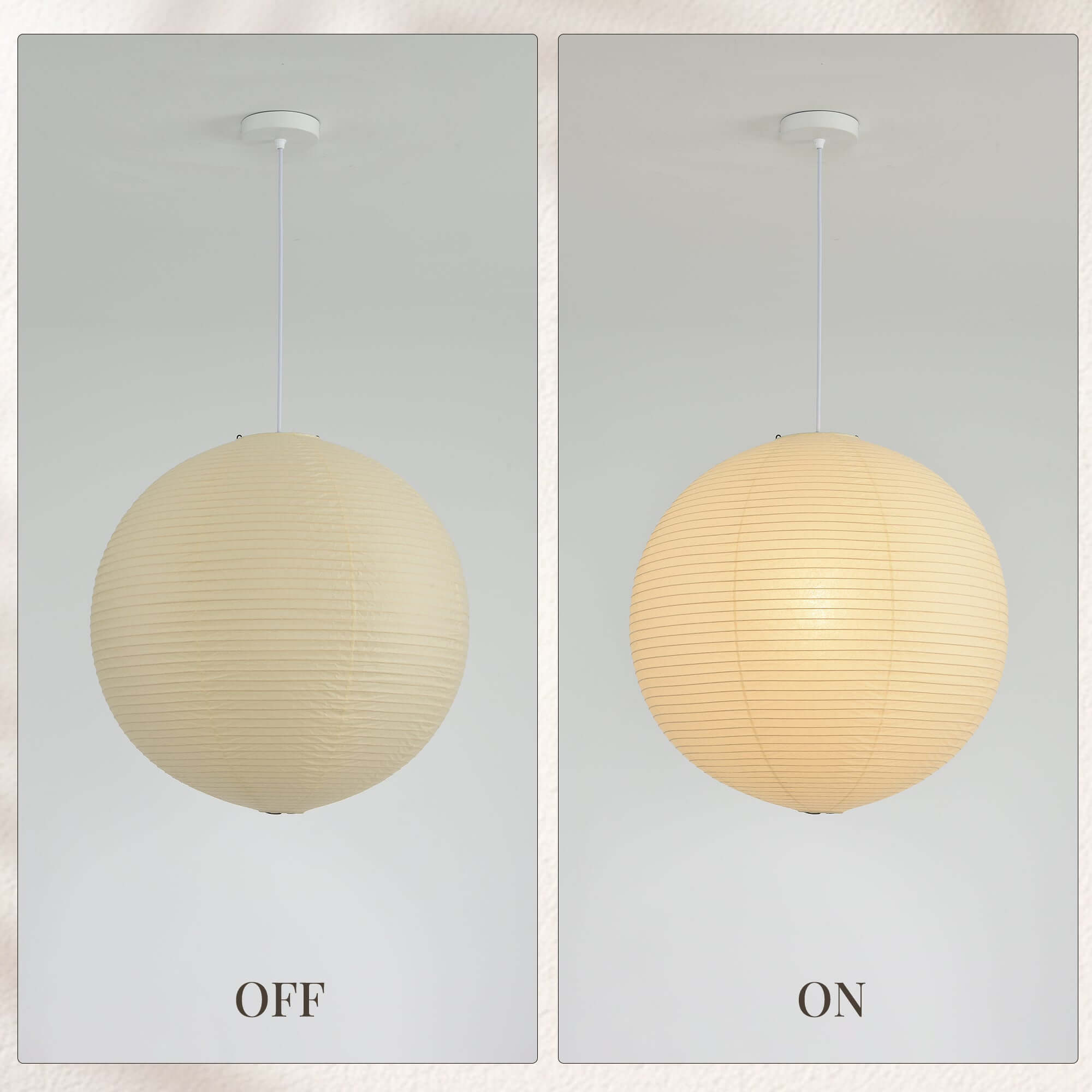 Ember Vale Spherical Pendant Light With Warm Japandi Wabi Sabi Glow