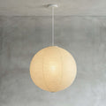 Ember Vale Spherical Pendant Light With Warm Japandi Wabi Sabi Glow