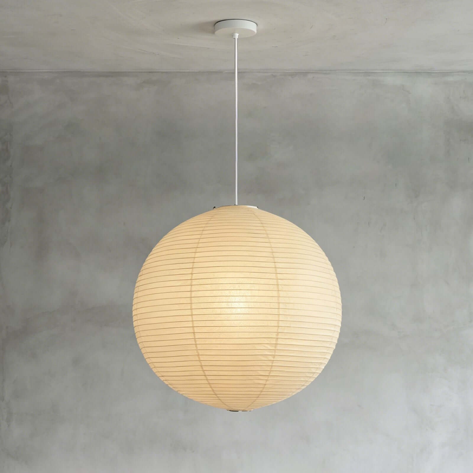 Ember Vale Spherical Pendant Light With Warm Japandi Wabi Sabi Glow
