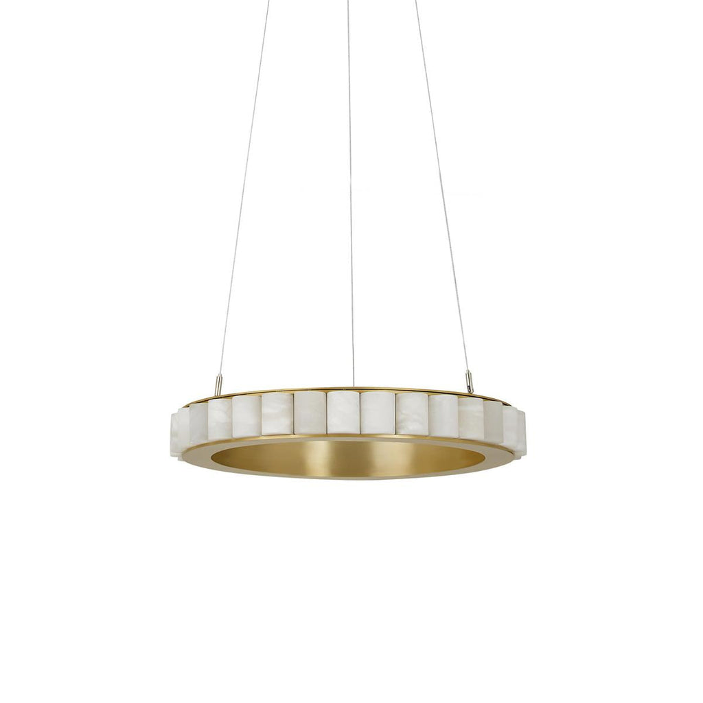 Orion Double Ring Alabaster Chandelier | Fioriscas