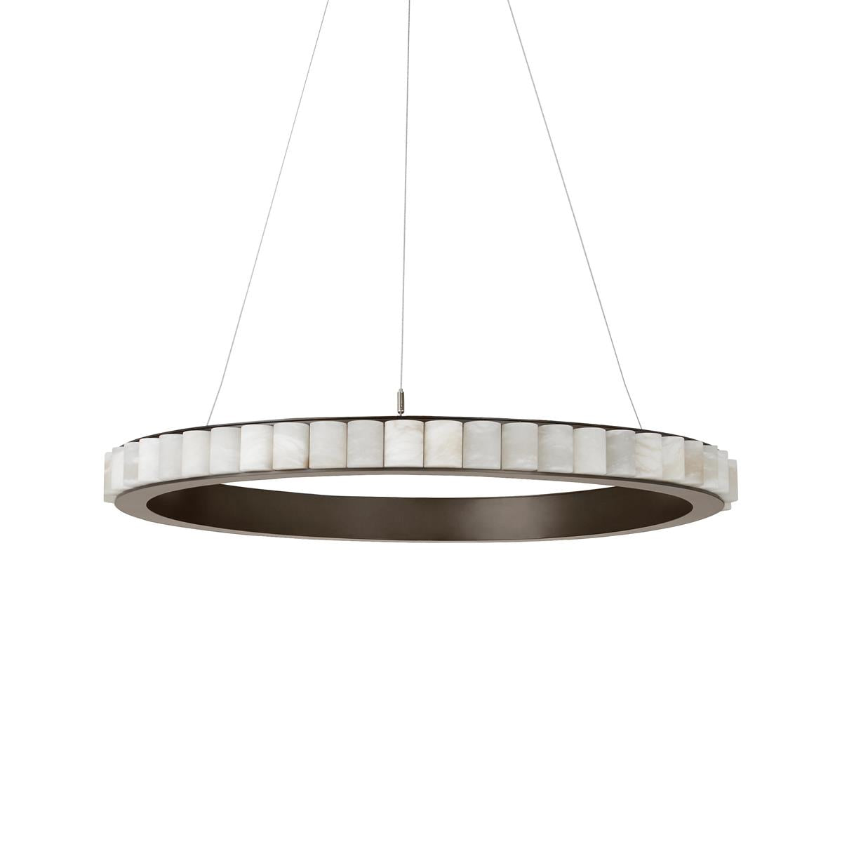 Orion Double Ring Alabaster Chandelier | Fioriscas