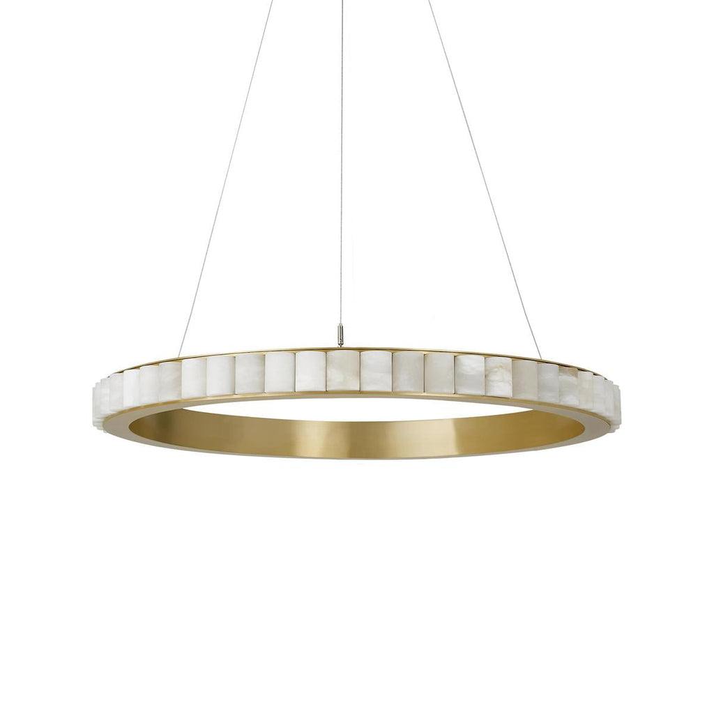 Orion Double Ring Alabaster Chandelier | Fioriscas