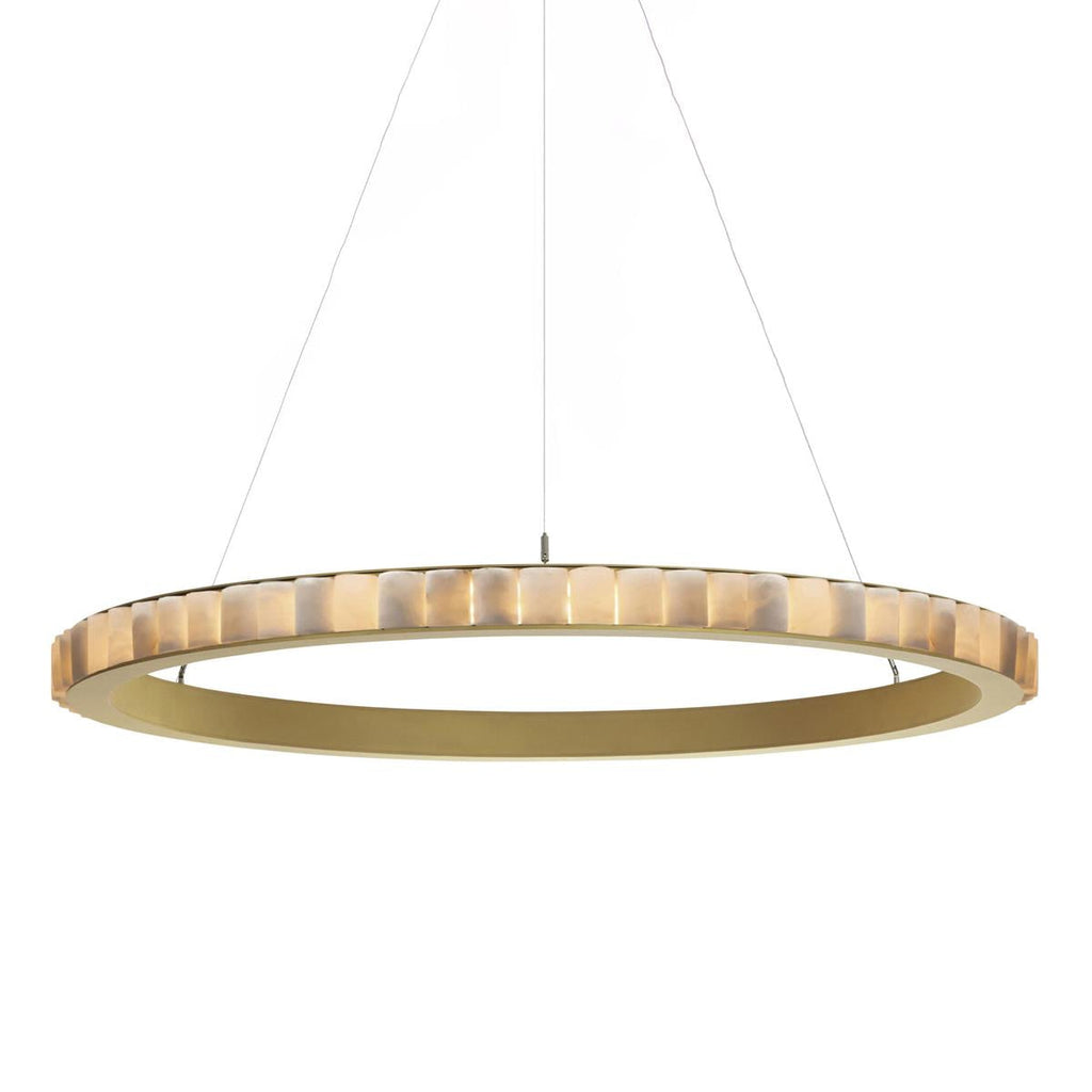 Orion Double Ring Alabaster Chandelier | Fioriscas