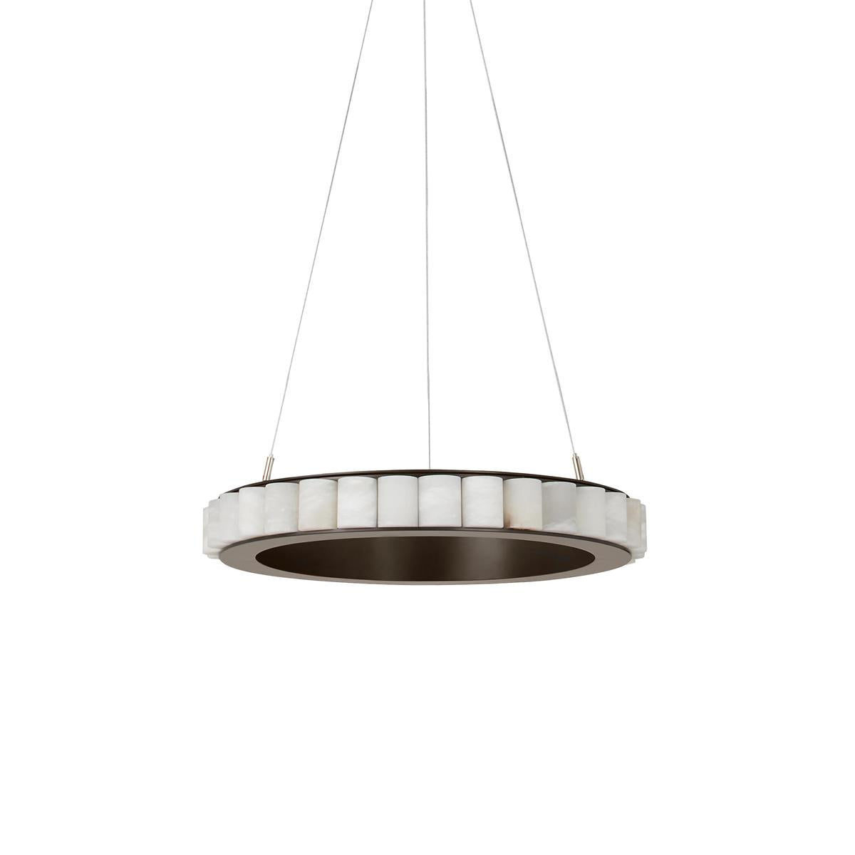 Orion Double Ring Alabaster Chandelier | Fioriscas