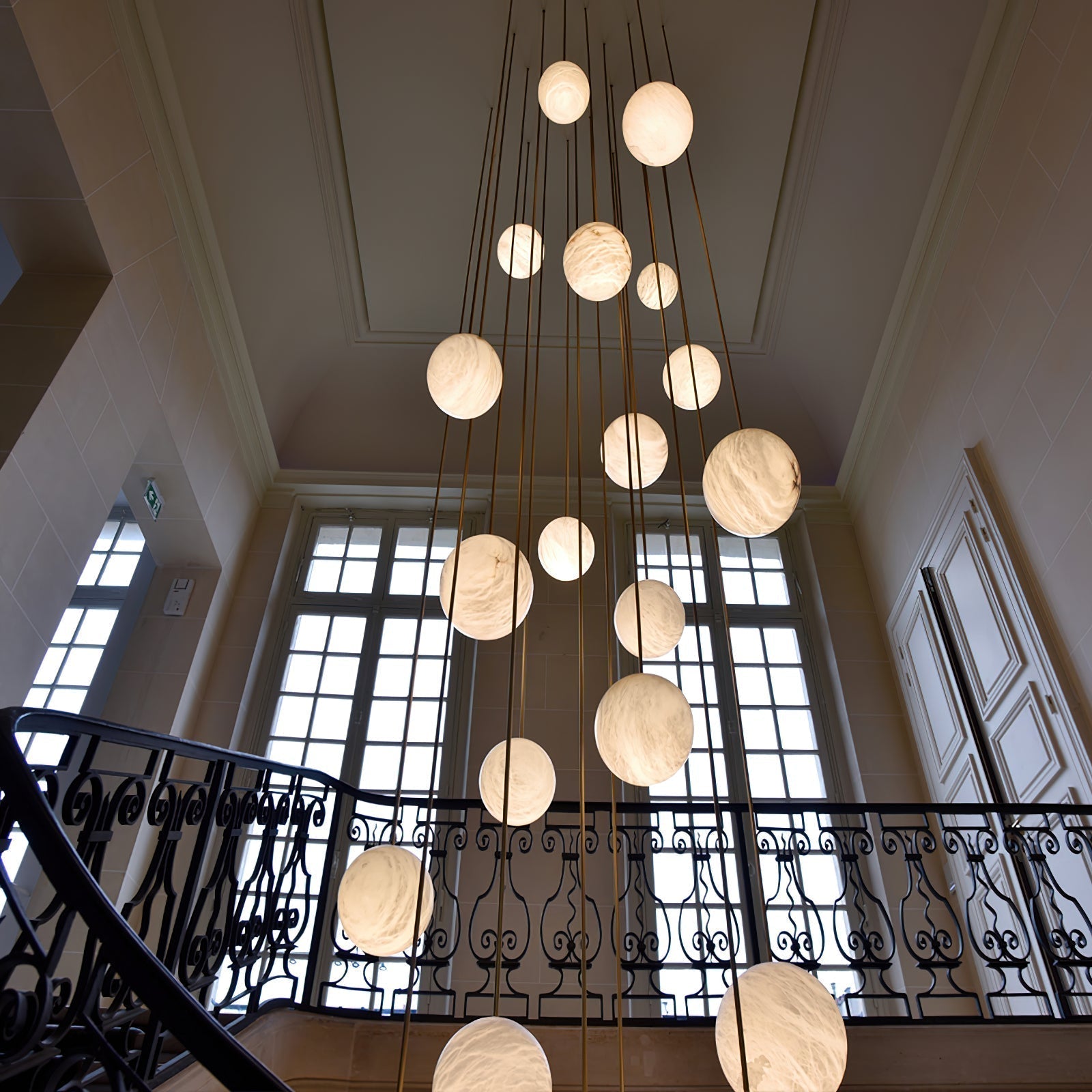 Gloruvye Balls Modern Cluster Alabaster  Chandelier | Fioriscas