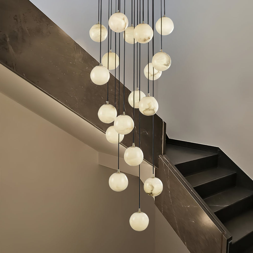 Gloruvye Balls Modern Cluster Alabaster  Chandelier | Fioriscas