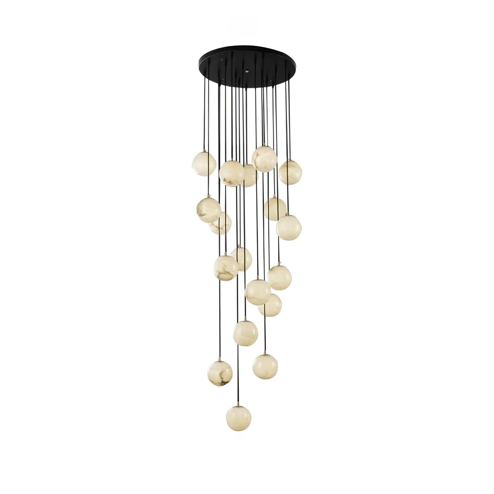 Gloruvye Balls Modern Cluster Alabaster  Chandelier | Fioriscas