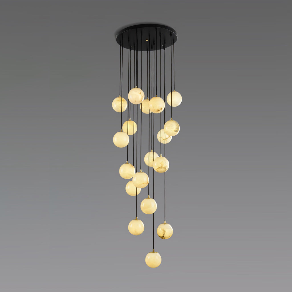 Gloruvye Balls Modern Cluster Alabaster  Chandelier | Fioriscas