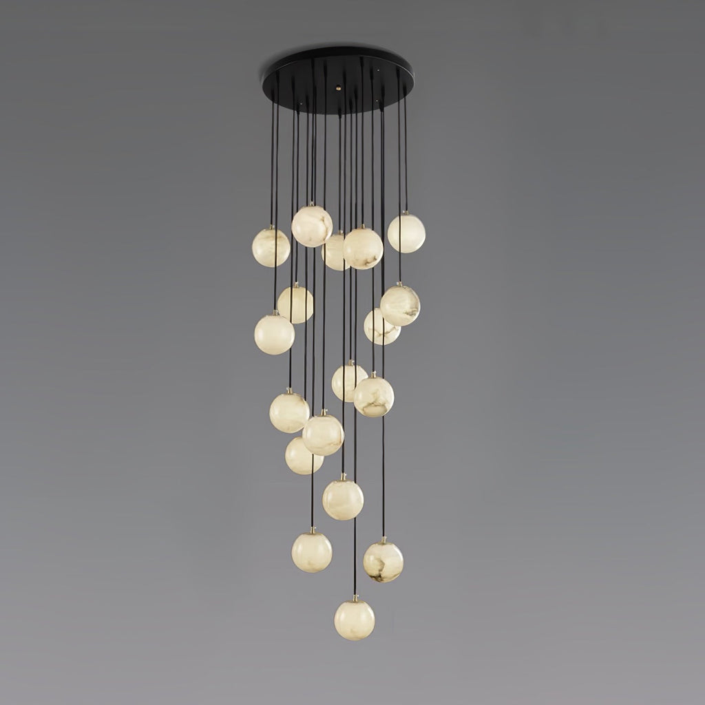 Gloruvye Balls Modern Cluster Alabaster  Chandelier | Fioriscas