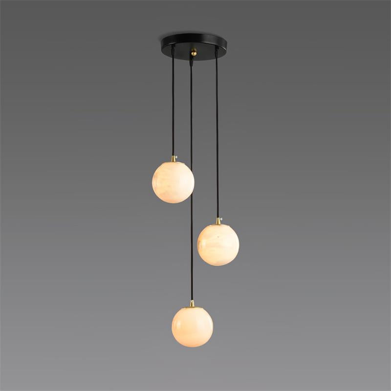 Gloruvye Balls Modern Cluster Alabaster  Chandelier | Fioriscas
