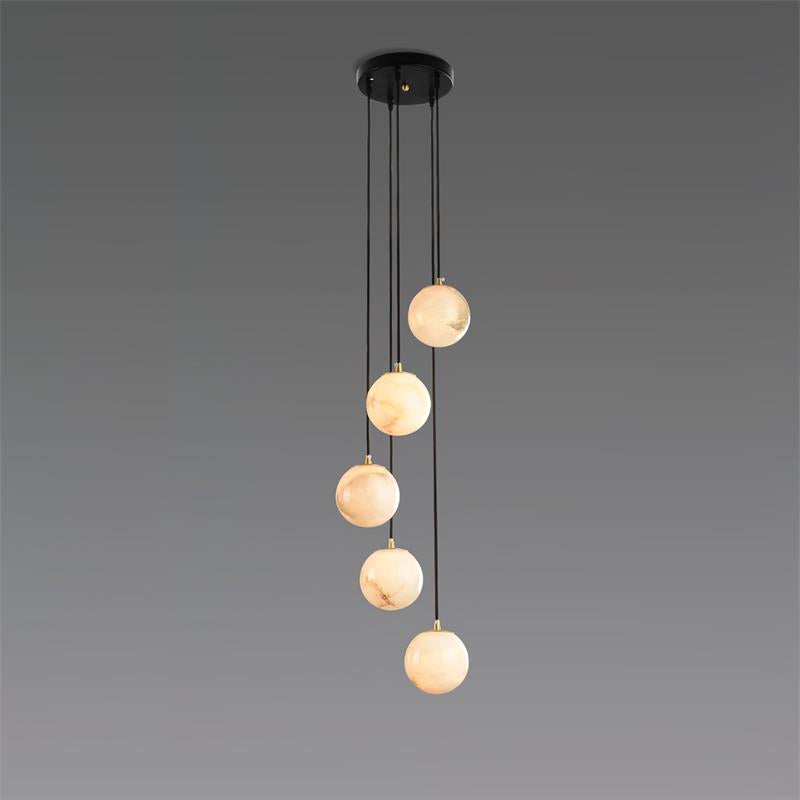 Gloruvye Balls Modern Cluster Alabaster  Chandelier | Fioriscas