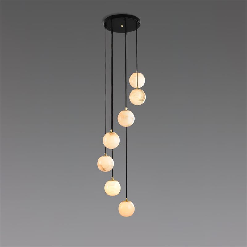 Gloruvye Balls Modern Cluster Alabaster  Chandelier | Fioriscas