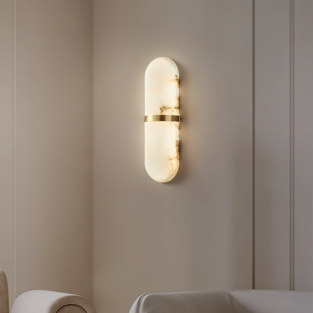 Ostruvyd Luxury Pill Alabaster Wall Lamp | Fioriscas