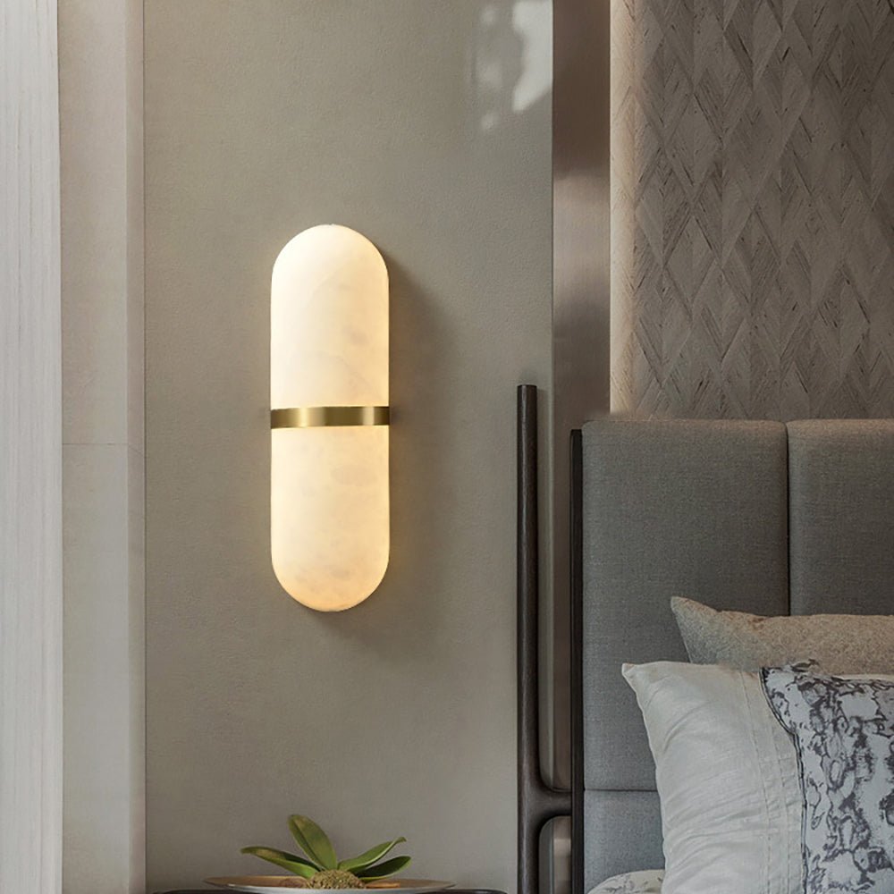 Ostruvyd Luxury Pill Alabaster Wall Lamp | Fioriscas