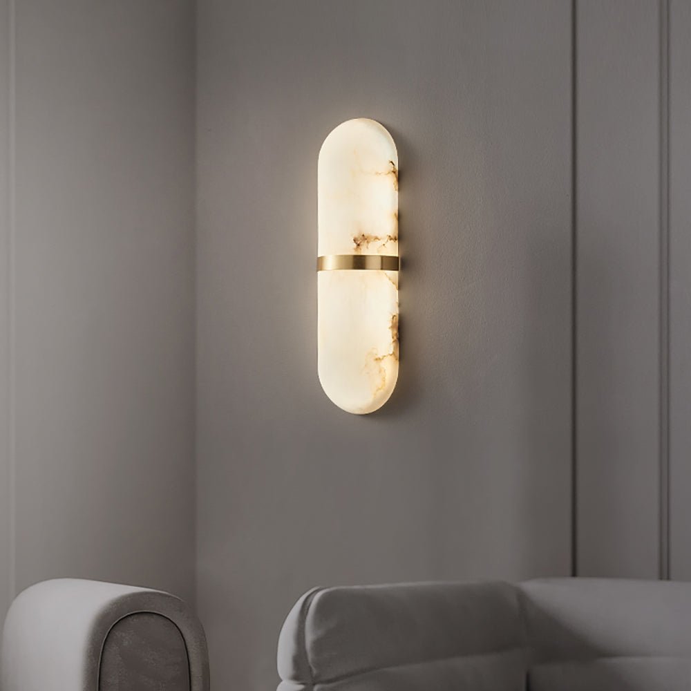 Ostruvyd Luxury Pill Alabaster Wall Lamp | Fioriscas