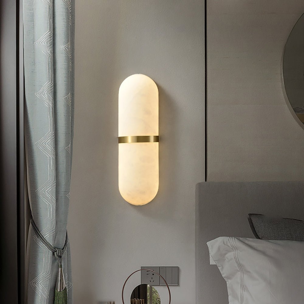 Ostruvyd Luxury Pill Alabaster Wall Lamp | Fioriscas
