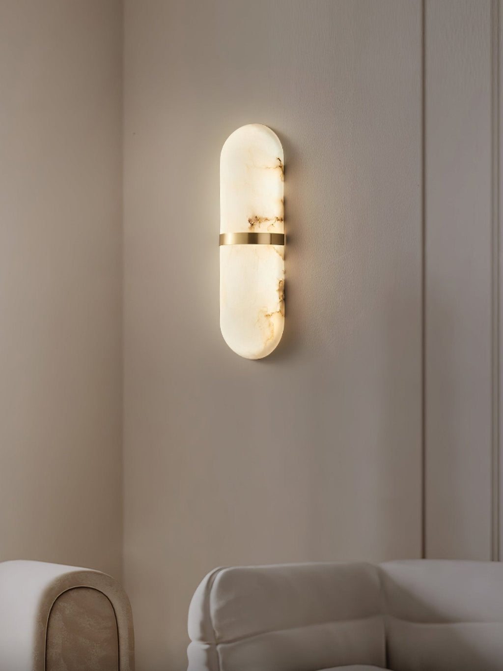 Ostruvyd Luxury Pill Alabaster Wall Lamp | Fioriscas