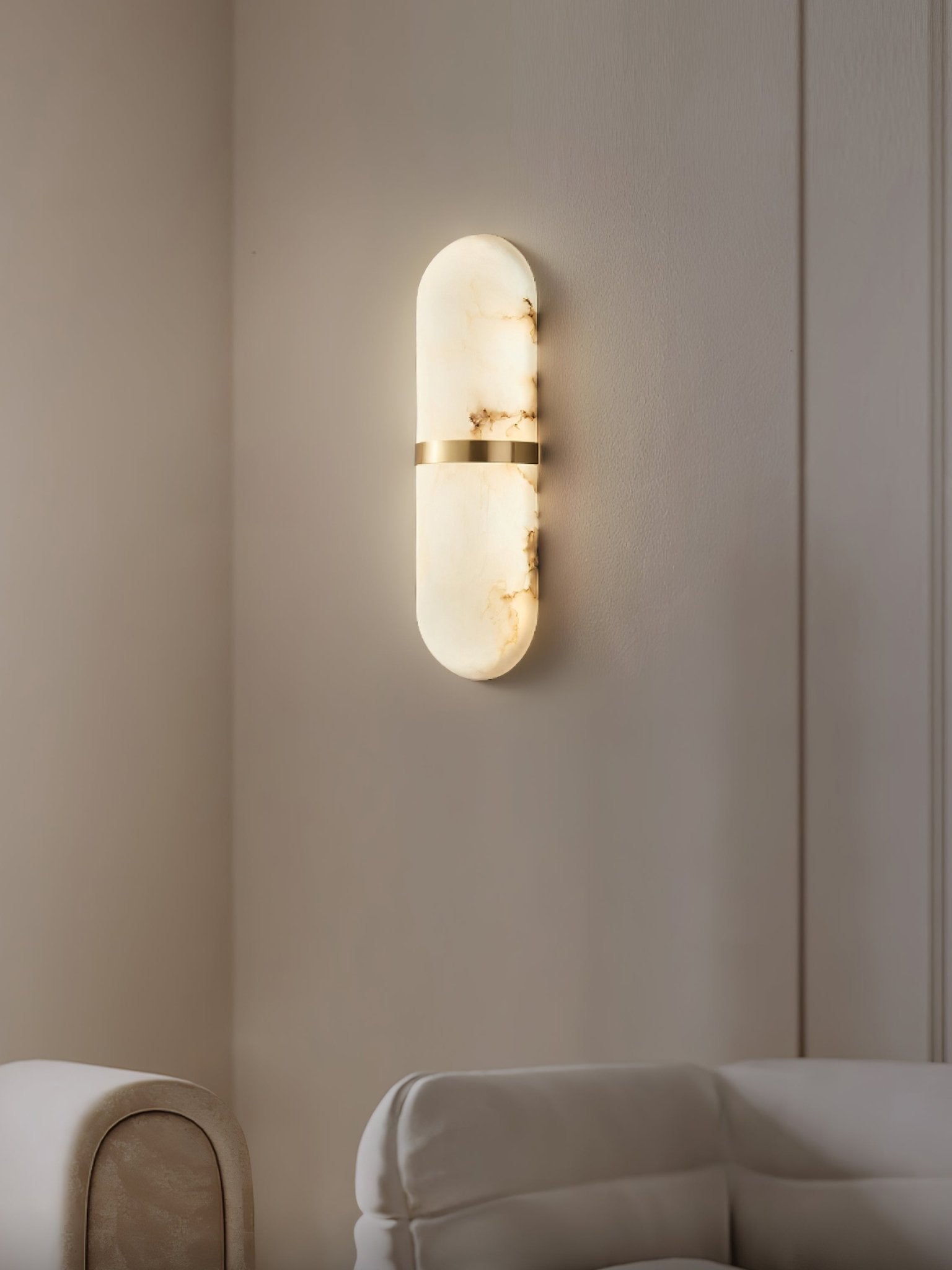 Ostruvyd Luxury Pill Alabaster Wall Lamp | Fioriscas