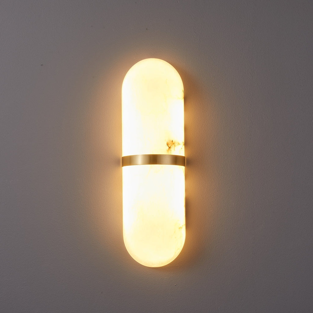 Ostruvyd Luxury Pill Alabaster Wall Lamp | Fioriscas