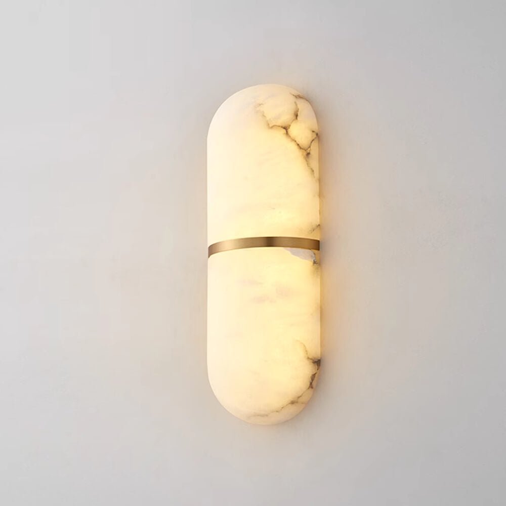 Ostruvyd Luxury Pill Alabaster Wall Lamp | Fioriscas