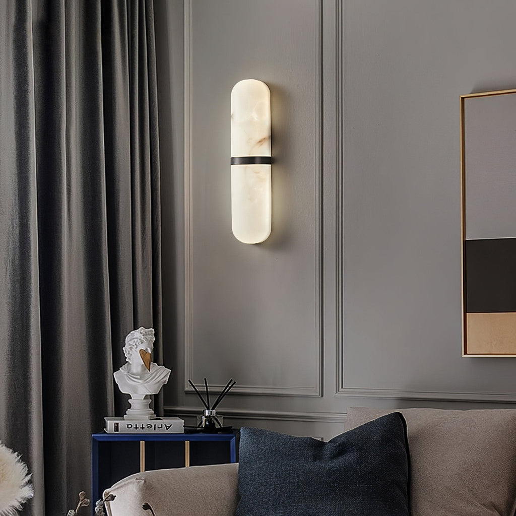 Ostruvyd Luxury Pill Alabaster Wall Lamp | Fioriscas