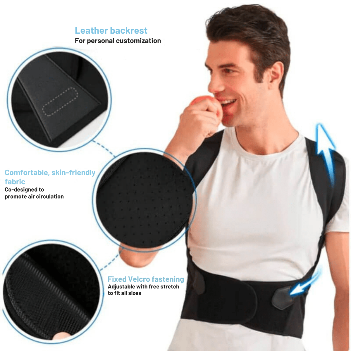 Ergonomický korektor držení těla pro záda a ramena - Fioriscas