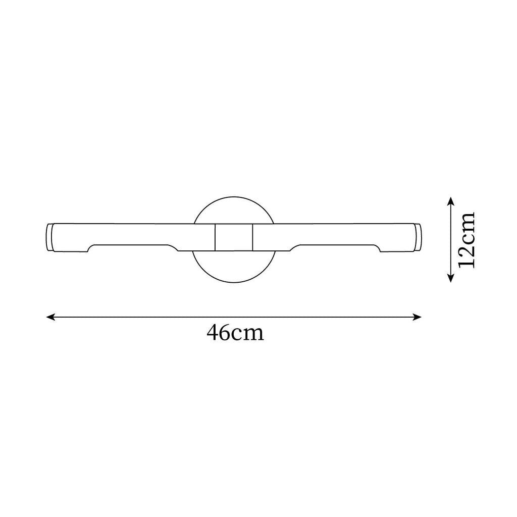 Solvain Modern Brass LED Wall Light | Fioriscas